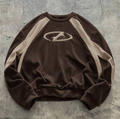 Knitted sweatshirt - Brown