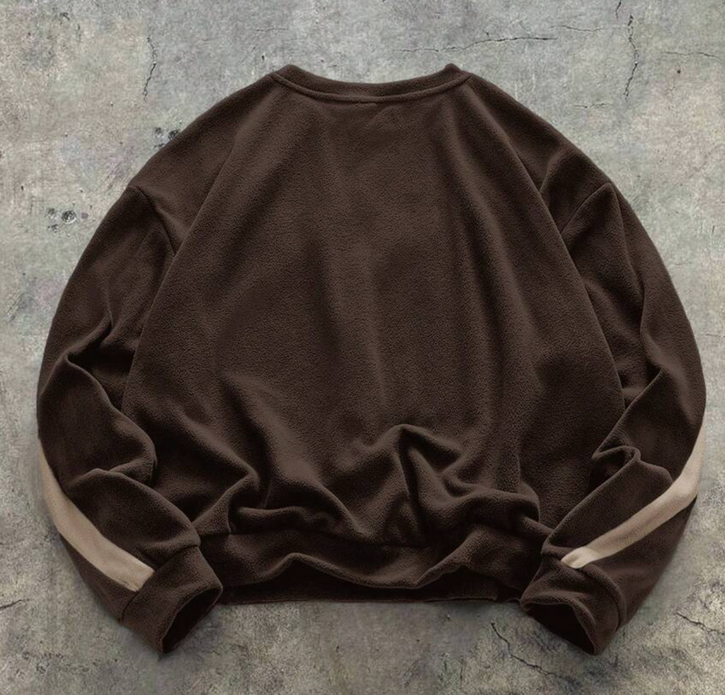 Knitted sweatshirt - Brown