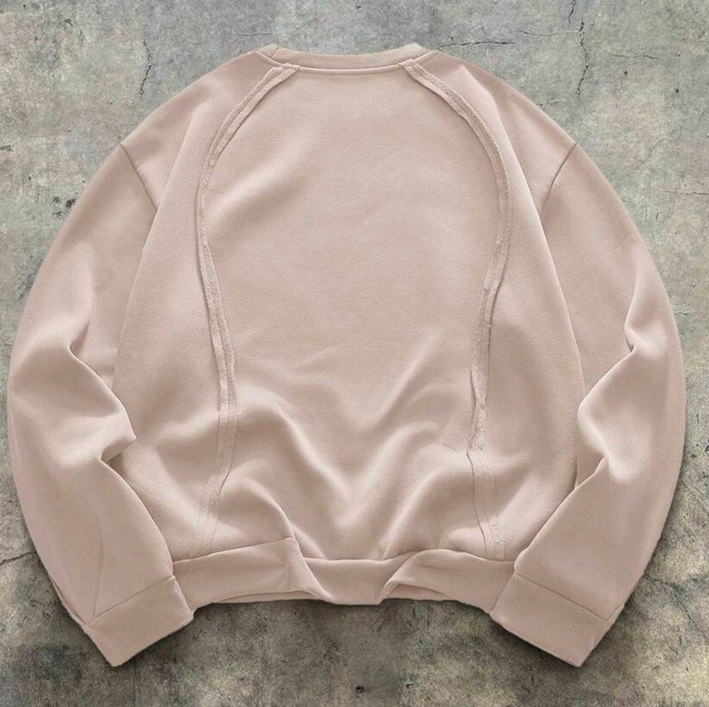 Knitted sweatshirt - Beige