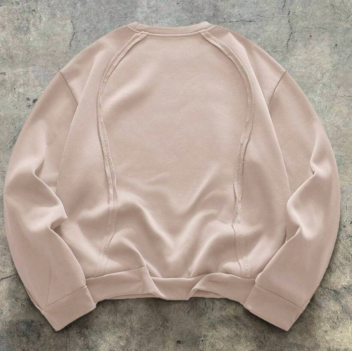 Knitted sweatshirt - Beige