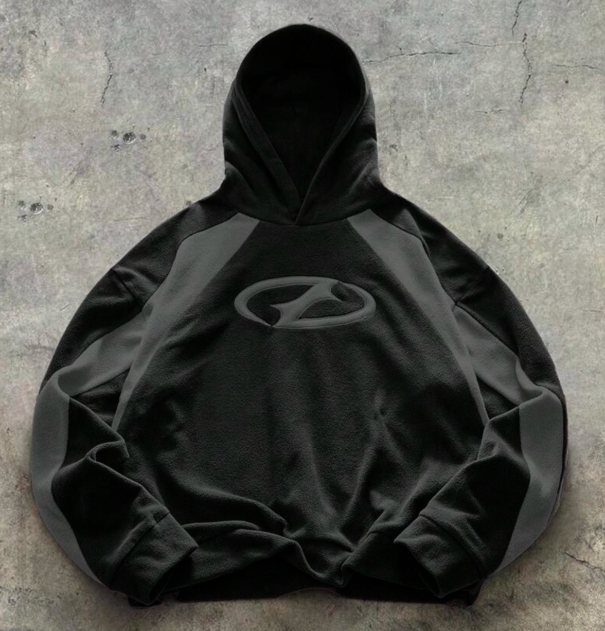 Hoodie - Black and Grey