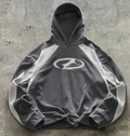 Hoodie - Grey and White