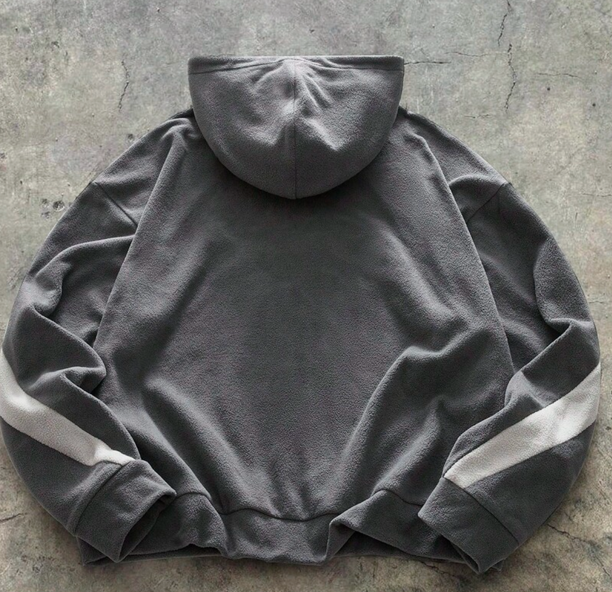 Hoodie - Grey and White