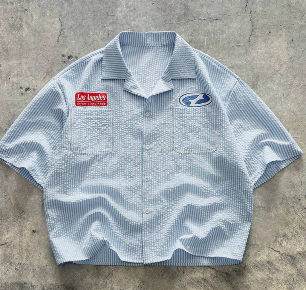Button Polo - Blue