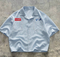 Button Polo - Blue